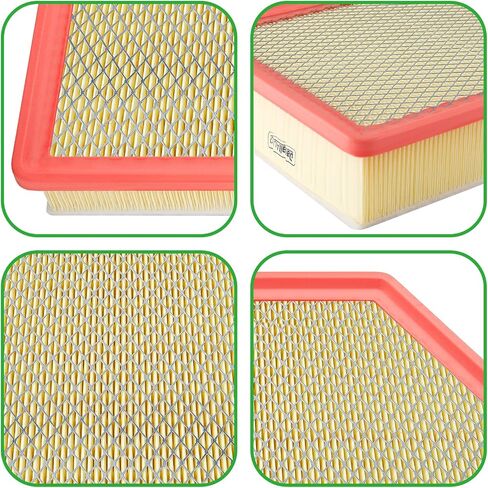 2PCS Filter Air Filter لمجموعة Chevrolet Silverado 2500/3500 HD V8 6.6L (2020-2024) ؛ لـ GMC Sierra 2500/3500 HD V8 6.6L (2020-2024). محرك الديزل فقط. استبدال 84554703 ، A3248C in Saudi Arabia