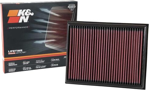 K&N High-Flow Original Lifetime Engine Air Filter: Increase Power & Accerlation, Washable, Premium, Compatible with 2015-2024 Nissan: Navara, NP300, 33-3059 in Saudi Arabia