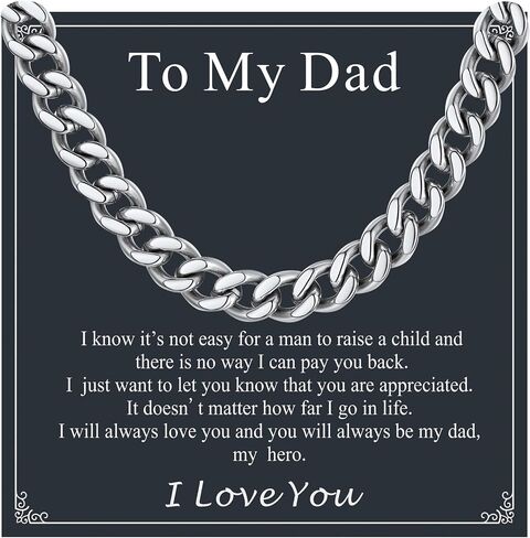 Supcare Stainless Steel Cuban Link Chain for Men, 6mm/7mm Width, 20 Inch Mens Chains, Black/14K Gold Plated, Non-Tarnish and Durable Hip Hop Jewelry for Him Boyfriend Husband Father in Saudi Arabia