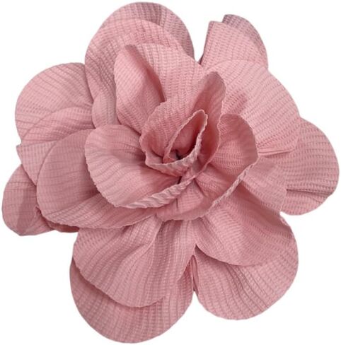 Wrinkle Fabric Camellia Flower Large Brooches Lapel Pins Big Floral Flower Brooch Pin Classic for Women Wedding Party Dance Banquet Dress Suit Ceremony Jewelry Gifts 150mm in Kuwait