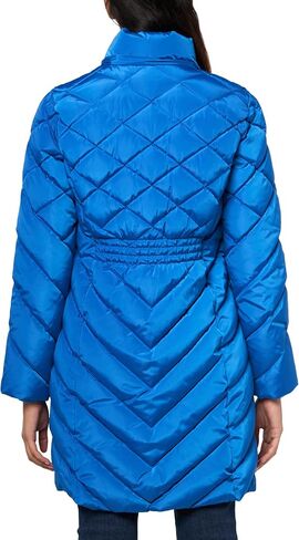 Tommy Hilfiger Faux Fur Trimmed Long Puffer Crimson XL (US 16-18) in Saudi Arabia