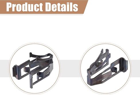 X AutoHaux 2PCS Black Iron Sun Cap Clip Clip Clip Retainer No.74336-52010 for Toyota Land Cruiser Camry Yaris Corolla for Lexus in Kuwait