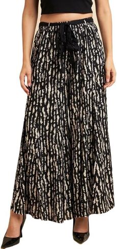 PIDAVLIYA'S Womens Pure Cotton Palazzo Pants Drawstring Elastic Waist Casual Wide Leg Trousers in Saudi Arabia