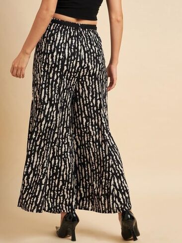 PIDAVLIYA'S Womens Pure Cotton Palazzo Pants Drawstring Elastic Waist Casual Wide Leg Trousers in Saudi Arabia