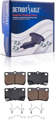 Detroit Axle - Brake Kit for 2006-2013 Lexus IS250 [Built for Canada] Front & Rear Disc Brake Rotors Ceramic Brakes Pads 2007 2008 2009 2010 2011 2012 Replacement in Saudi Arabia