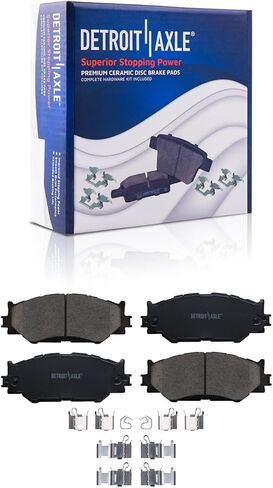 Detroit Axle - Brake Kit for 2006-2013 Lexus IS250 [Built for Canada] Front & Rear Disc Brake Rotors Ceramic Brakes Pads 2007 2008 2009 2010 2011 2012 Replacement in Saudi Arabia
