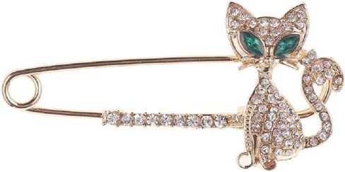 Rhinestone Ladybug Animal Safety Brooches Pin Suit Sweater Scarves Scarf Brooch for Women in Saudi Arabia