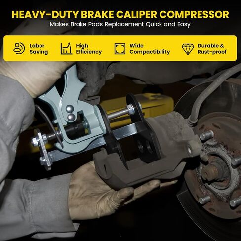 Kernel Speedy Brake Pad Spreader, 24300 Brake Caliper Compression Tool for Single Piston, Disc Brake Pad Spreader Compatible with Most Cars & Trucks in Kuwait