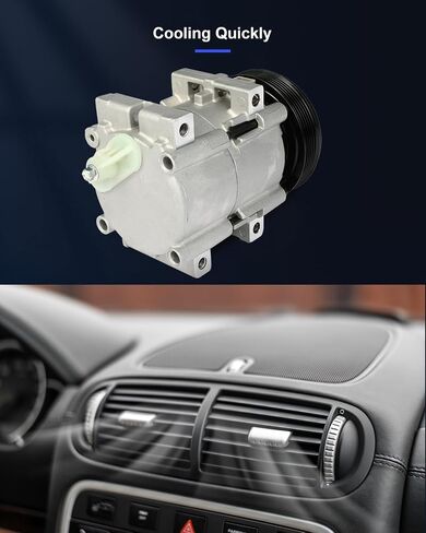 ECCPP AC Compressor Fast Cooling 1990-1995 Fit for Ford Bronco 5.0L 1994-1996 Fit for Ford for F-150 4.9L 5.0L 5.8L Air Conditioning Compressor in Saudi Arabia