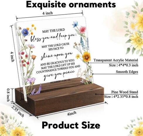 Guogg God Gurn the Signity Acrylic Sign with Wooden Stand ، هدايا صلاة الصفاء المضحكة للنساء ، هدايا الرصانة للأصدقاء ، هدايا التعافي ، هدايا الصحة العقلية للنساء زميل في العمل in Saudi Arabia