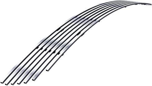 APS Premium Stains Steel Chrome مصقول 8x6 Billet Grille Grille Insert متوافق مع Dodge Challenger 2015 16 17 18 19 20 21 22 2023 Lower N19-S93366D in Saudi Arabia