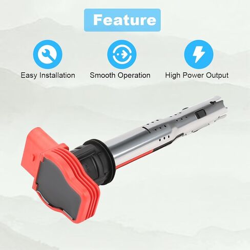JDMON Ignition Coils Pack Compatible with Audi A6 A4 A5 Q5 S4 S5 Q7 A7 A8 SQ5 Volkswagen Touareg Porsche Cayenne Panamera 2005-2017 Replacement for ‎06E905115E UF529 6PCS in Saudi Arabia