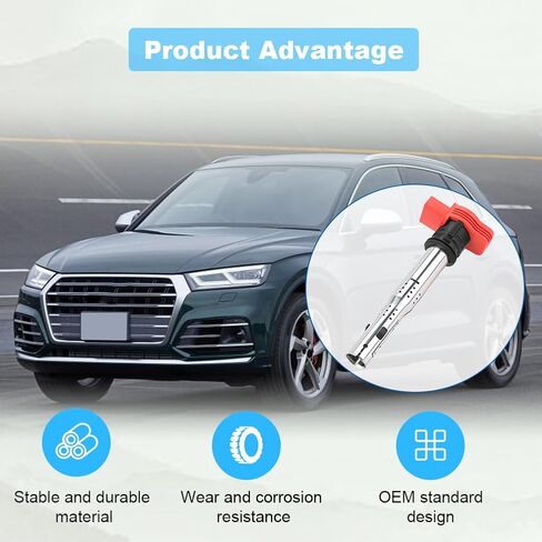 JDMON Ignition Coils Pack Compatible with Audi A6 A4 A5 Q5 S4 S5 Q7 A7 A8 SQ5 Volkswagen Touareg Porsche Cayenne Panamera 2005-2017 Replacement for ‎06E905115E UF529 6PCS in Saudi Arabia