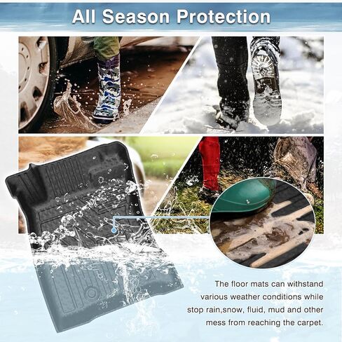 Mixsuper Floor Mats for Toyota GR86 2022-2024 All Weather Floor Liners 1st & 2nd Row Set Black in Kuwait