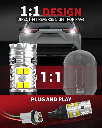 LASFIT 921 LED مصابيح LED عكسية للنسخ الاحتياطي تناسب 2009-2024 RAM 1500 2500 3500 ، 6000K WHITE WHITE SUPRENT OEM 912 W16W T15 استبدال ، 2 PCS in Kuwait