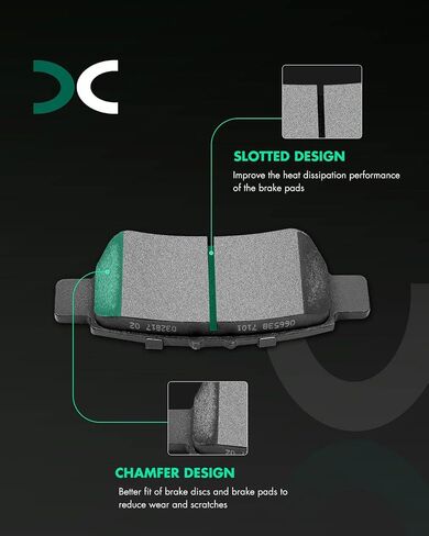 SCITOO Rear 12.32" Brake Pads and Rotors Kits Fit For Honda Odyssey 2005 2006 2007 2008 2009 2010 in Saudi Arabia