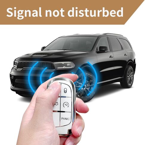 Creative Logo Key Fob Cover Case, Compatible with Challenger Charger, Soft TPU, Full Protection Key Fob Protector Shell (Last Call-Black, Charger) in Saudi Arabia