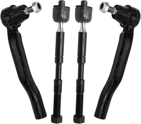 Detroit Axle - Front Tie Rod Ends for Toyota 2011-2020 Sienna, 4 Inner Outer Tie Rod End Links 2012 2013 2014 2015 2016 2017 2018 2019 Replacement in Saudi Arabia