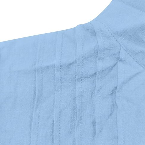 Summer Tops for Women 2025 Trendy Cotton Linen Button Down Shirts Business Casual Short Sleeve Blouses Work Clothes in Saudi Arabia