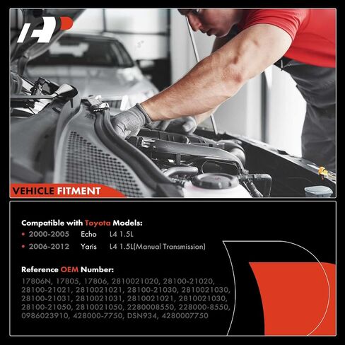 A-Premium Starter Motor متوافق مع Toyota Echo 2000 2001 2002 2003 2004 2005 L4 1.5L ، Yaris 2006 2007 2008 2008 2010 2011 2012 L4 1.5L ، 12V 1.0KW 9-TOOTH CW ، استبدل# 28100-21020 ، 28100-21021 in Saudi Arabia