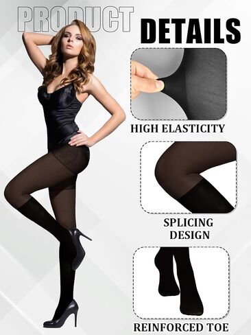 Jansun 3 Pairs Womens Faux Thigh High Fishnet Stockings Women Fishnet Tights Patterned Pantyhose Over the Knee Goth Striped Suspender Tights in Saudi Arabia