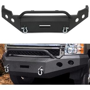 KUAFU Front Bumper Compatible with 2011-2014 Chevy Silverado 2500HD 3500HD 3 Piece (2 Packages) in Kuwait