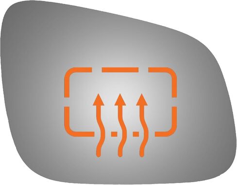Burco 5614H Convex Passenger Side Power Replacement Mirror Glass Heated for 2014-2016 CHEVROLET SPARK in Saudi Arabia