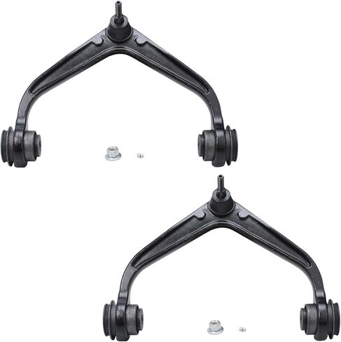 Detroit Axle - Arms 2PC Control Arms لـ 11-19 شيفروليه سيلفرادو GMC Sierra 2500 3500 HD ، 2 أذرع التحكم العليا مع مجموعة مجموعة المفاصل 2011 2012 2013 2014 2015 2017 2017 2018 استبدال in Saudi Arabia