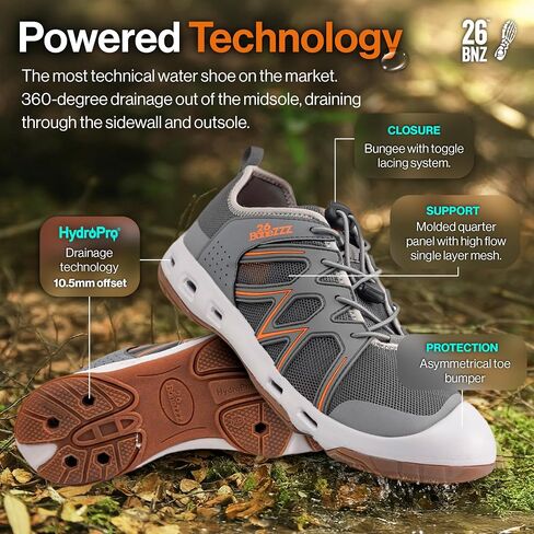 Flozzz Hybrid Water Shoes for Men – Drainage Men Footwear for Wet Terrain in Kuwait