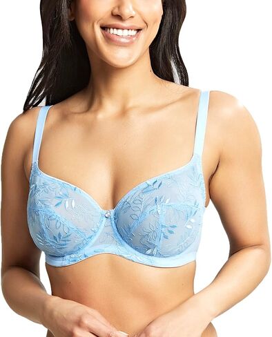 Panache Tango Balcony Bra for Women – Wired, Non-Padded Full Cup Support with Leaf Embroidery in Kuwait