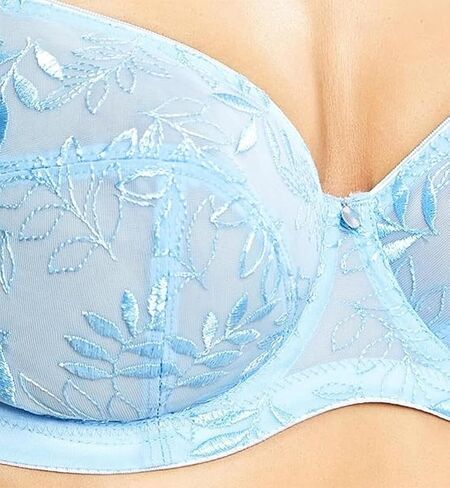 Panache Tango Balcony Bra for Women – Wired, Non-Padded Full Cup Support with Leaf Embroidery in Kuwait