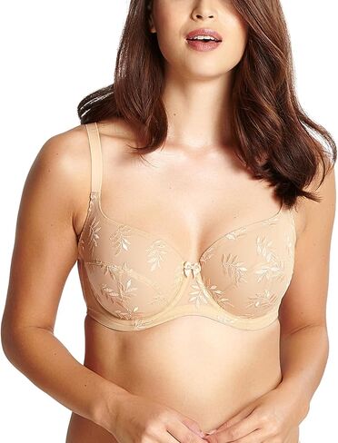 Panache Tango Balcony Bra for Women – Wired, Non-Padded Full Cup Support with Leaf Embroidery in Kuwait