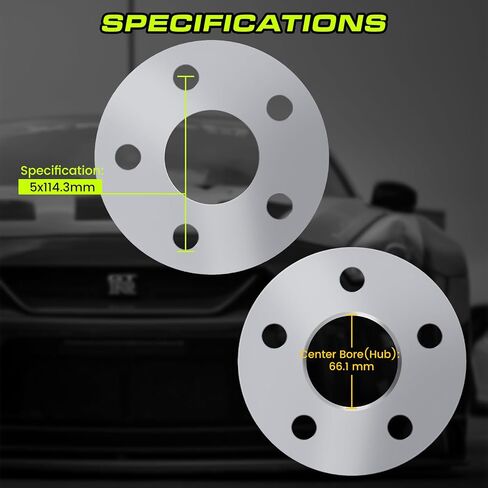 CustomAdeonly 5x114.3 فواصل العجلات لـ 370Z 350Z 240SX 300ZX GTR MURANO MAXIMA SENTRA (2PCS 10MM) in Kuwait