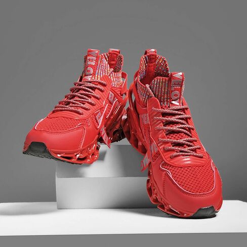 Men's Running Shoes Tennis Walking Fashion Sneakers Breathable Anti-Slip Gym Athletic Trainers Outdoor Lightweight Sports High Top Basketball Shoes in Saudi Arabia