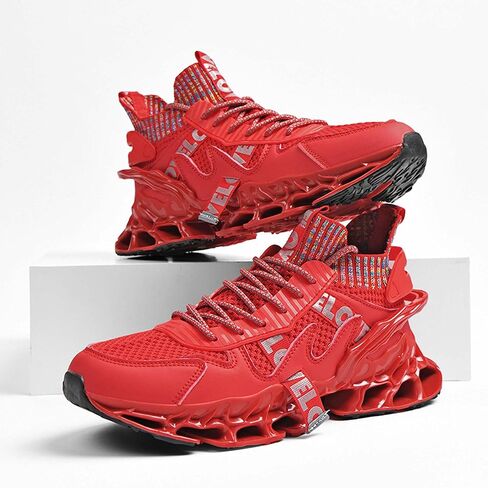 Men's Running Shoes Tennis Walking Fashion Sneakers Breathable Anti-Slip Gym Athletic Trainers Outdoor Lightweight Sports High Top Basketball Shoes in Saudi Arabia