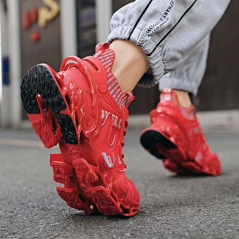 Men's Running Shoes Tennis Walking Fashion Sneakers Breathable Anti-Slip Gym Athletic Trainers Outdoor Lightweight Sports High Top Basketball Shoes in Saudi Arabia