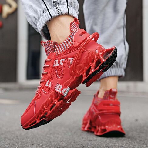 Men's Running Shoes Tennis Walking Fashion Sneakers Breathable Anti-Slip Gym Athletic Trainers Outdoor Lightweight Sports High Top Basketball Shoes in Saudi Arabia