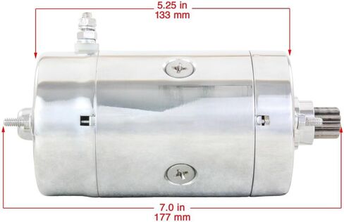نادر chrome chrome starter متوافق مع 84 85 86 87 88 Harley Davidson Flhtc Electra Glide 1340cc Hitachi in Saudi Arabia