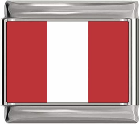 Peru Flag Italian Charm in Saudi Arabia