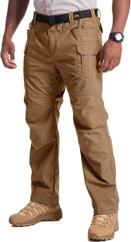 Jessie Kidden Men's Flex Stretch Tactical Pants, Water Resistant Ripstop Cargo Pants Lightweight BDU Outdoor Work Hiking in Kuwait