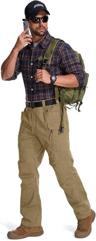 Jessie Kidden Men's Flex Stretch Tactical Pants, Water Resistant Ripstop Cargo Pants Lightweight BDU Outdoor Work Hiking in Kuwait