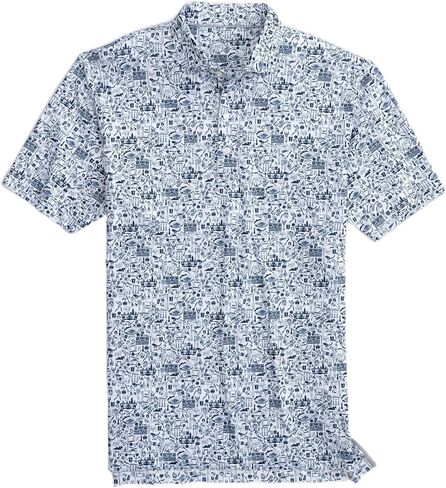 johnnie-O Tailgater 2.0 Printed Jersey Performance Polo in Saudi Arabia