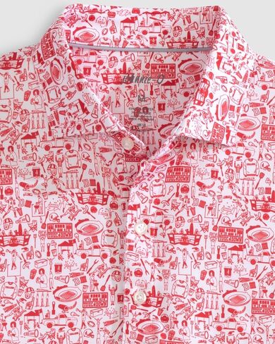johnnie-O Tailgater 2.0 Printed Jersey Performance Polo in Saudi Arabia