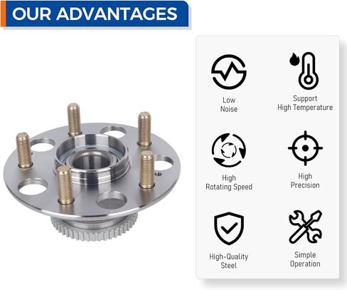 Parod 512179 محور العجلات الخلفية وتجميع الحامل الملاءمة لعام 1999-2003 Acura TL ، 1998-2002 Honda Accord V6 Models فقط-القرص الخلفي in Saudi Arabia