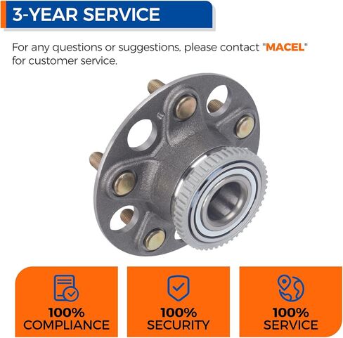Parod 512179 محور العجلات الخلفية وتجميع الحامل الملاءمة لعام 1999-2003 Acura TL ، 1998-2002 Honda Accord V6 Models فقط-القرص الخلفي in Saudi Arabia