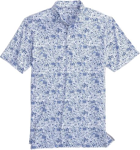 johnnie-O Tailgater 2.0 Printed Jersey Performance Polo in Saudi Arabia