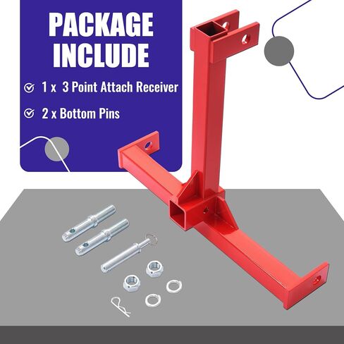 HECASA 3 Point 2 inch Trailer Hitch Receiver Drawbar for Category 1 Tractors in Saudi Arabia