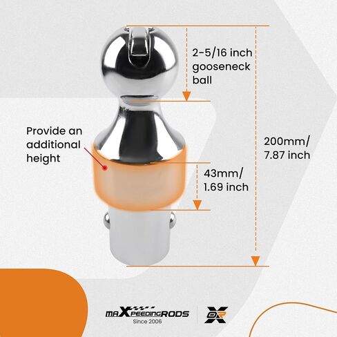 MaxPeedingRods Groenseck Hitch Ball Kit ل Dodge RAM 2500 3500 2013-2024 PUCK SYSTEM ، 2-5/16 BACK in Saudi Arabia