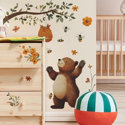 SHUCHING Cartoon Jungle Animal Wall Decal for Kid Room | Safari Elephant Giraffe Wall Sticker, Wall Decor for Nursery Playroom Kid Bedroom in Saudi Arabia