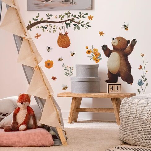 SHUCHING Cartoon Jungle Animal Wall Decal for Kid Room | Safari Elephant Giraffe Wall Sticker, Wall Decor for Nursery Playroom Kid Bedroom in Saudi Arabia